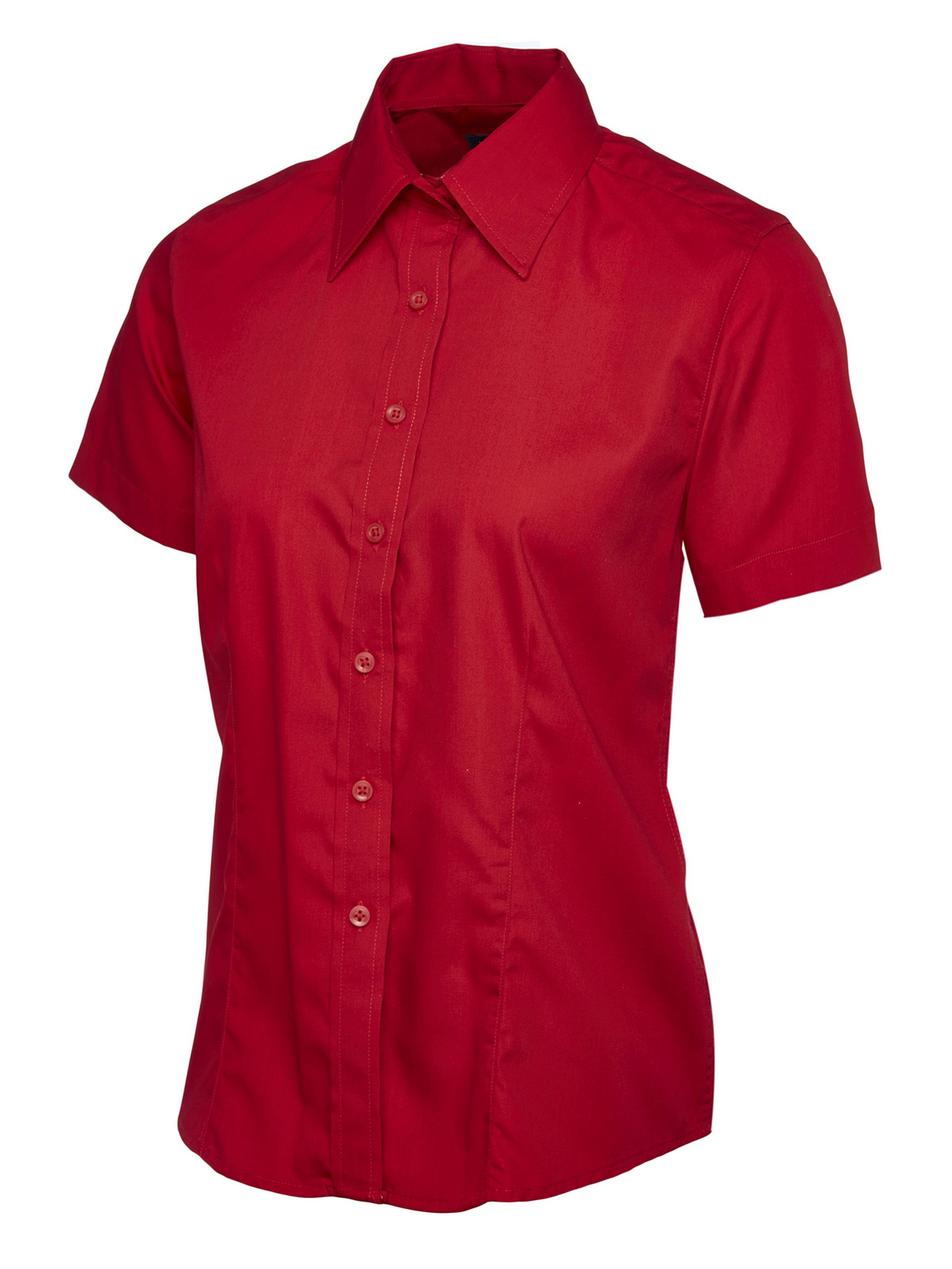 UC712 Ladies Poplin Half Sleeve Shirt